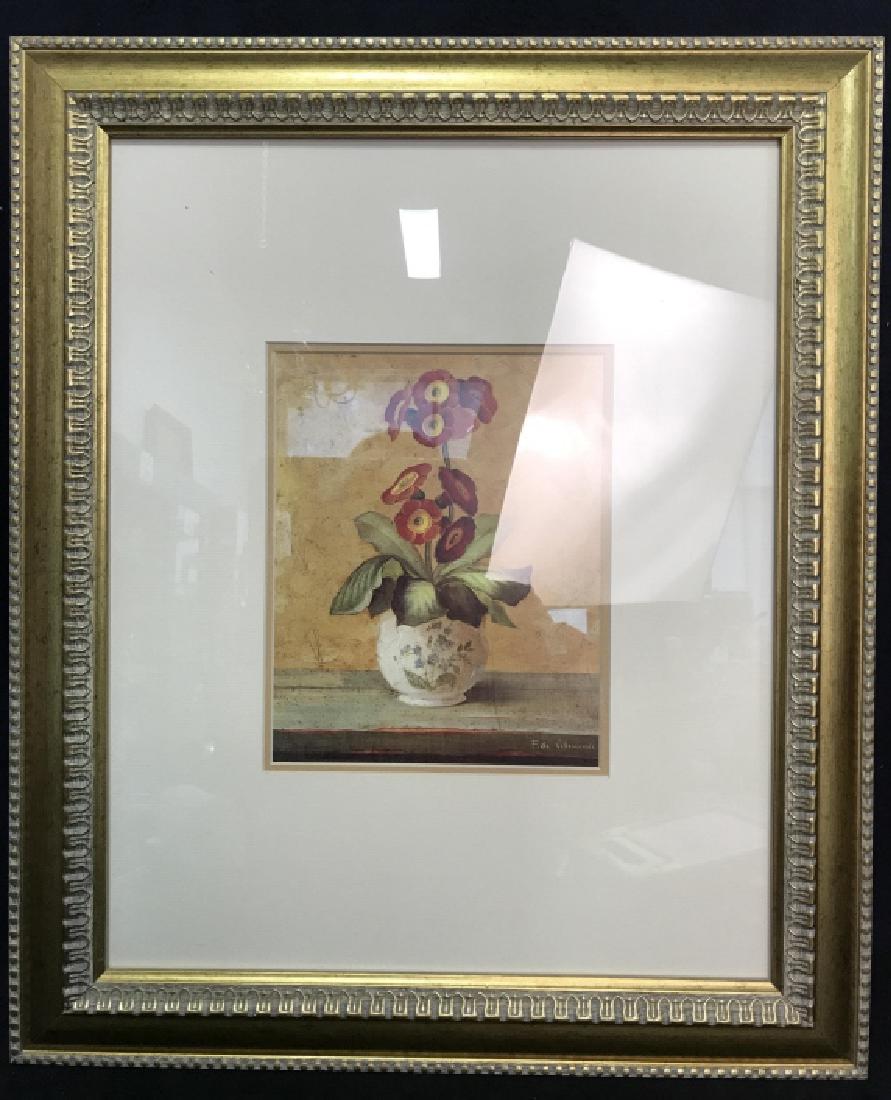 Professionally framed Matted  Print Flower Artwork (1 of 8)