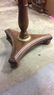 Vintage Wood Inlaid Round Pedestal Table - 6