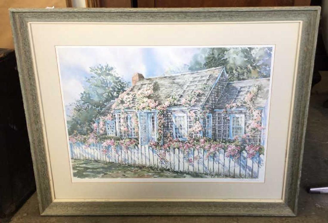 Signed Art Print Rose Covered Cottage (1 of 8)