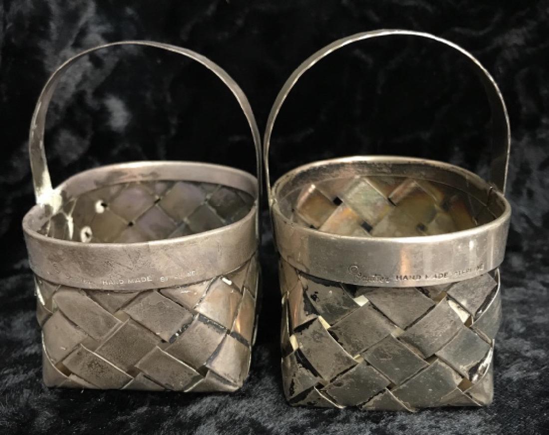 CARTIER Hand Made Sterling Silver Baskets (1 of 6)