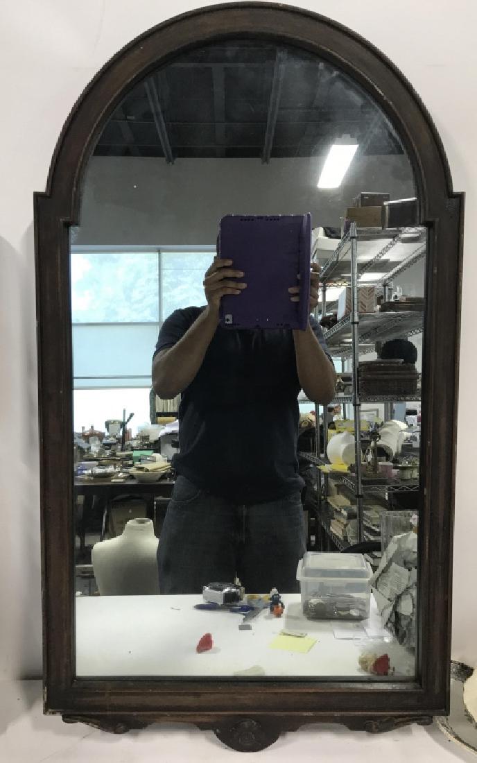 Black Toned Metal Frame Arched Mirror (1 of 5)