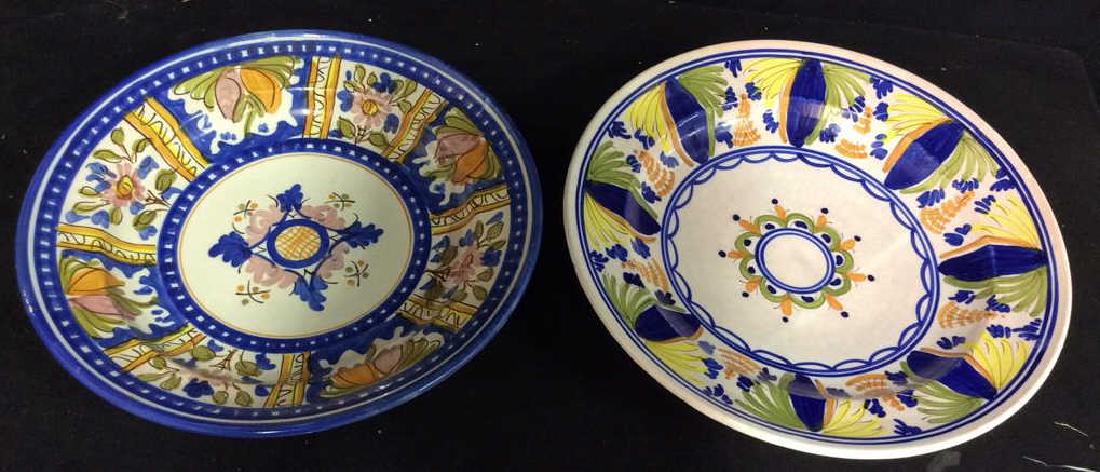 Pair Italian Style Stoneware Display Dishes (1 of 9)