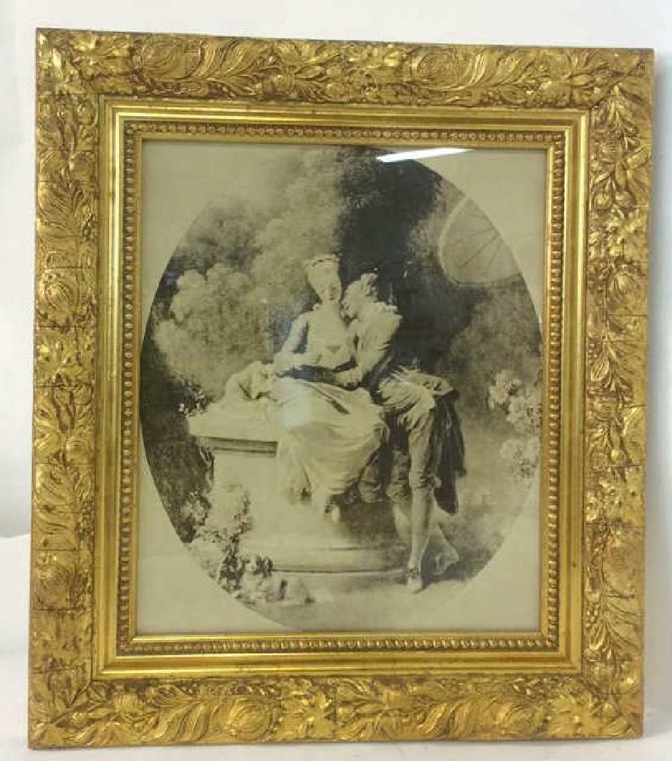 Ornately Framed Print Victorian Courtship (1 of 7)