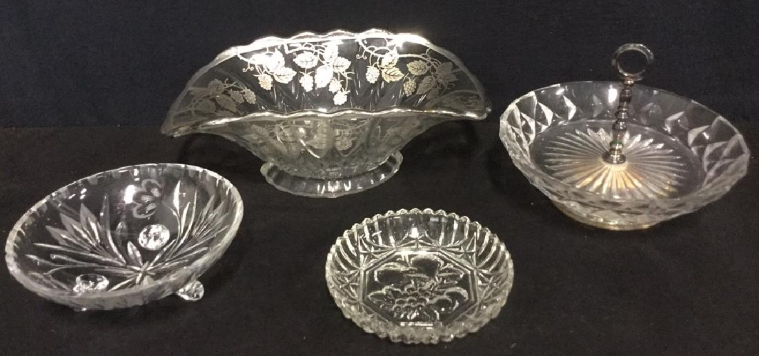 Lot 4 Cut Crystal And Glass Bowls And Dishes (1 of 11)