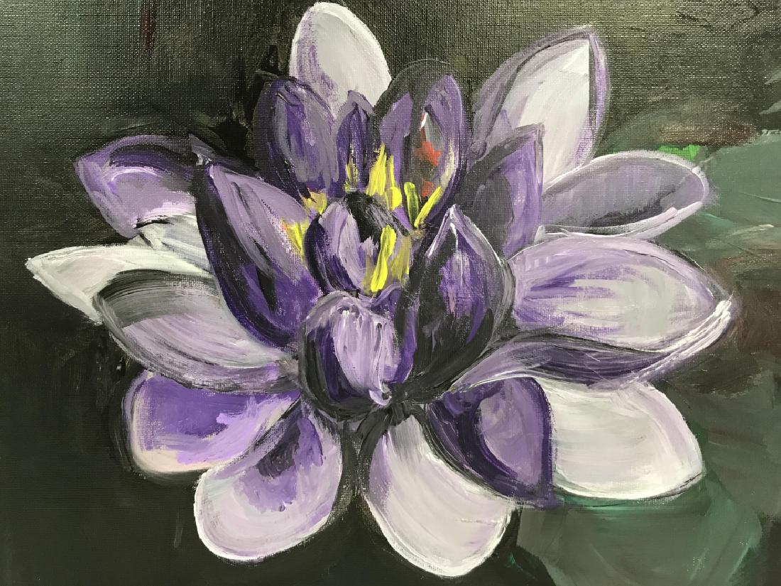 Framed Floral Painting On Canvas (1 of 6)