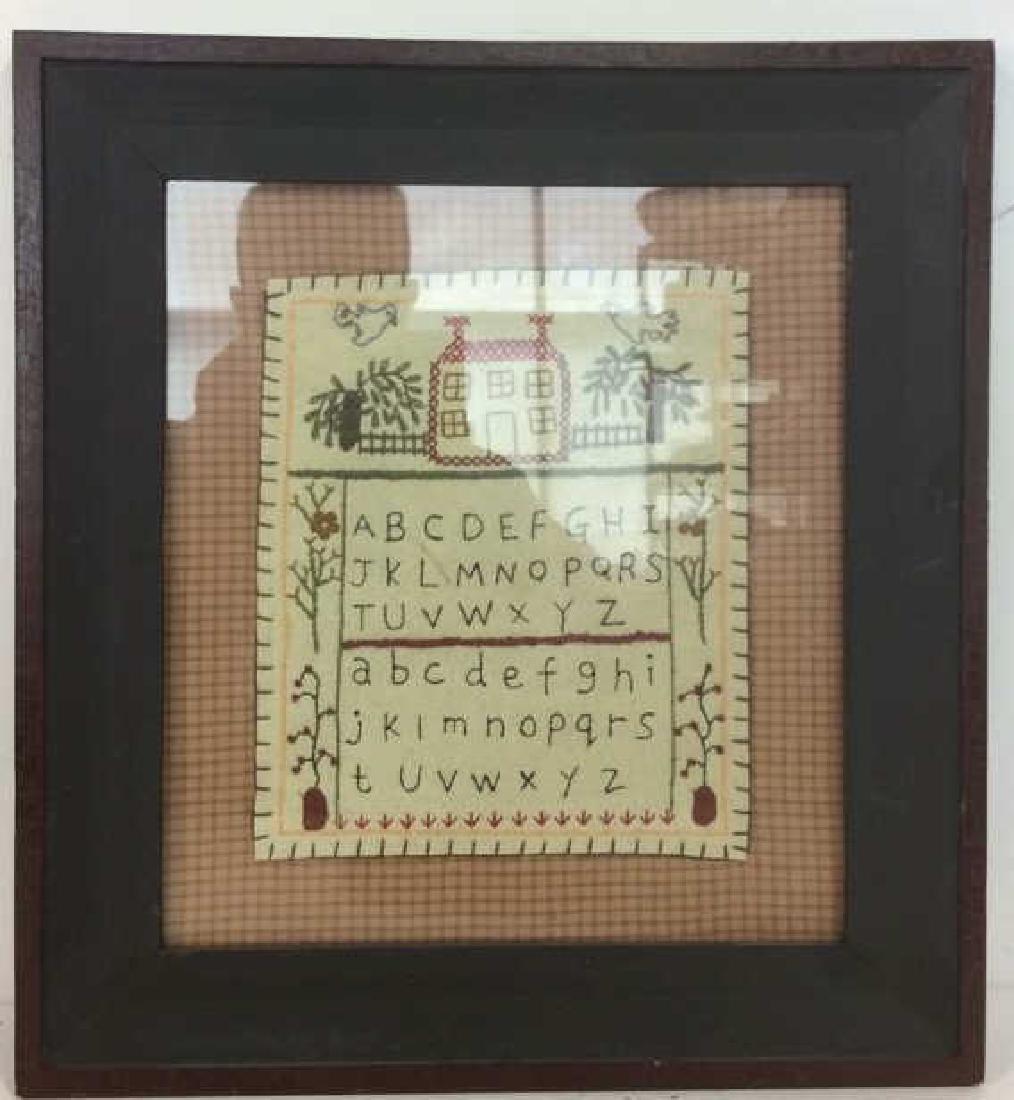 Sewed Framed Fabric Alphabet Artwork (1 of 8)