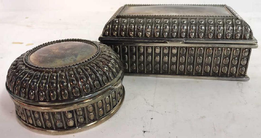 Set 2 Silver Toned Dresser Boxes (1 of 12)