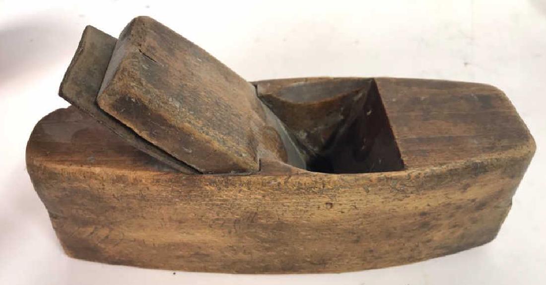 Antique Wood Pulley Marked Josiah N King (1 of 8)