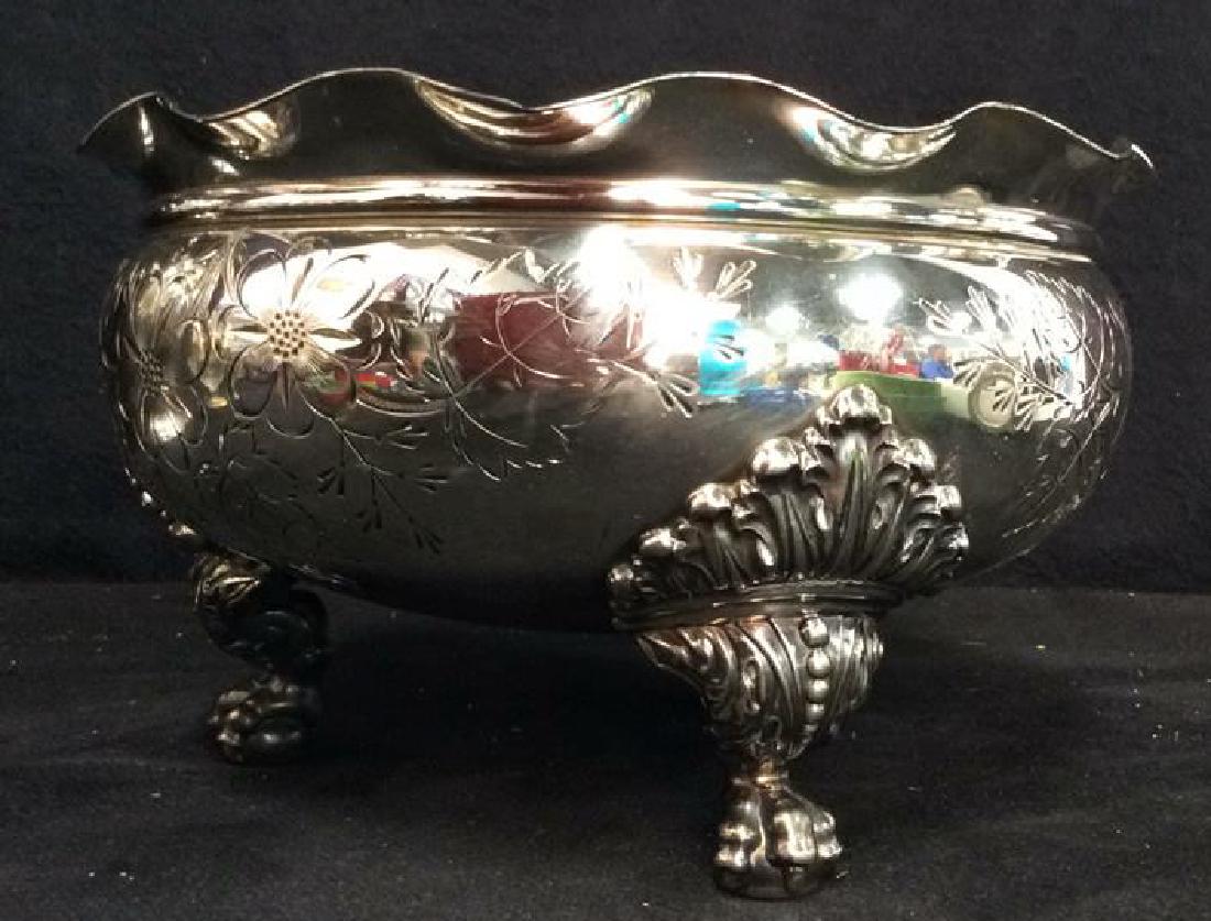 Lot 3 Quadruple Silver Plate Tabletop Acc (1 of 17)