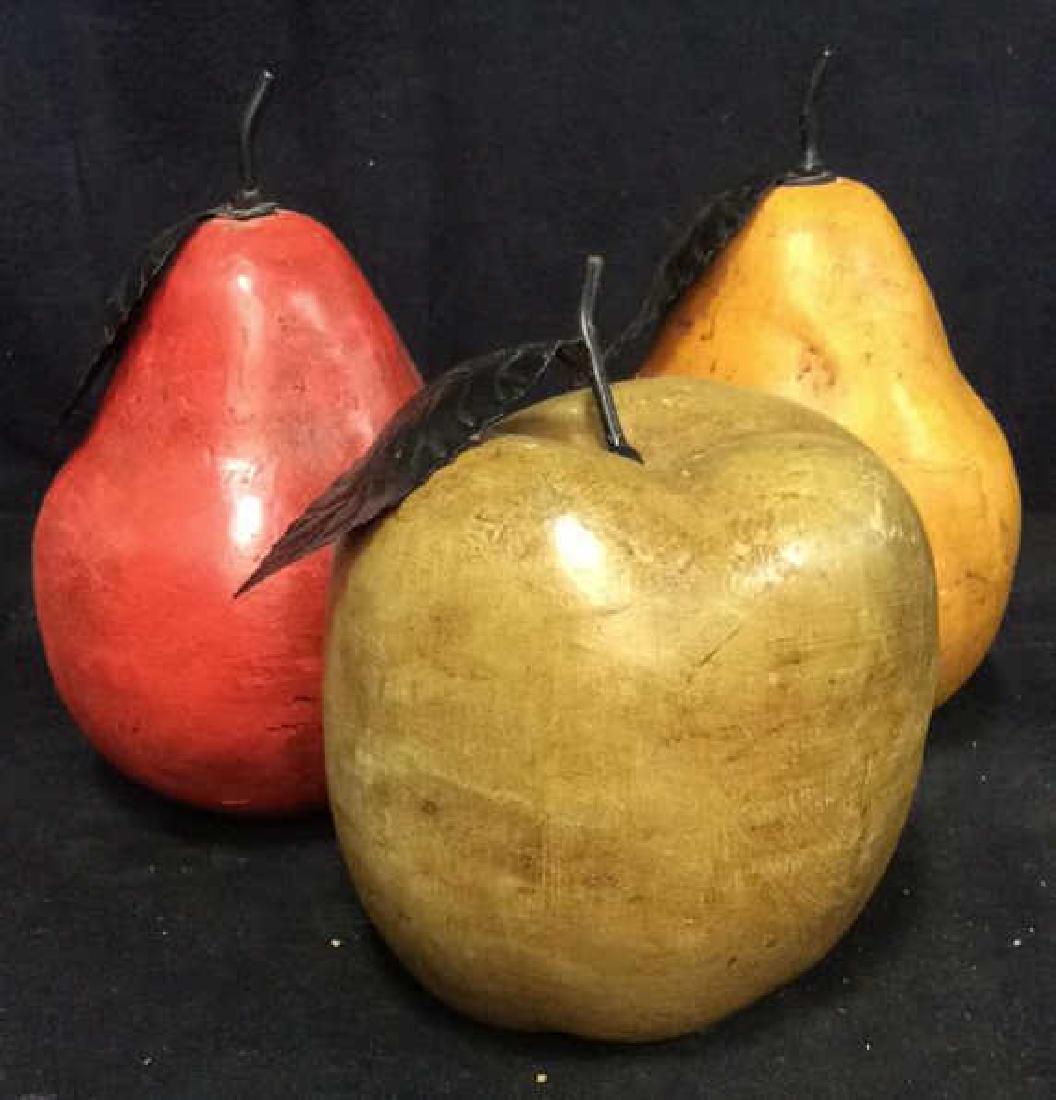 Lot 3 Decorative Metal Fruit (1 of 8)