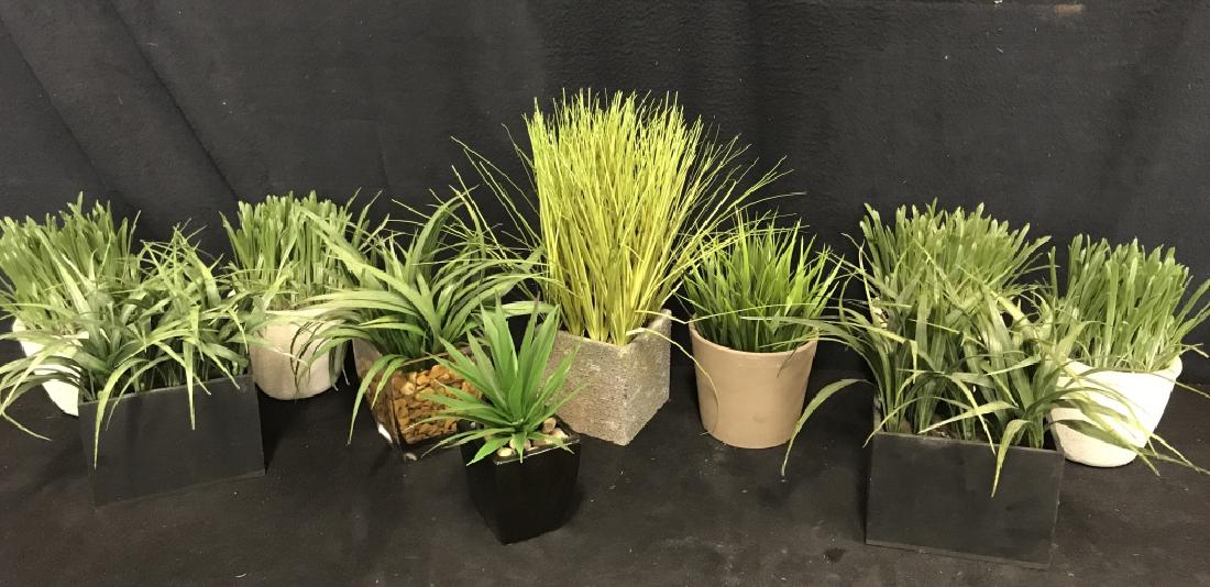 Lot 10 Faux Decorative Plants And Pots (1 of 6)