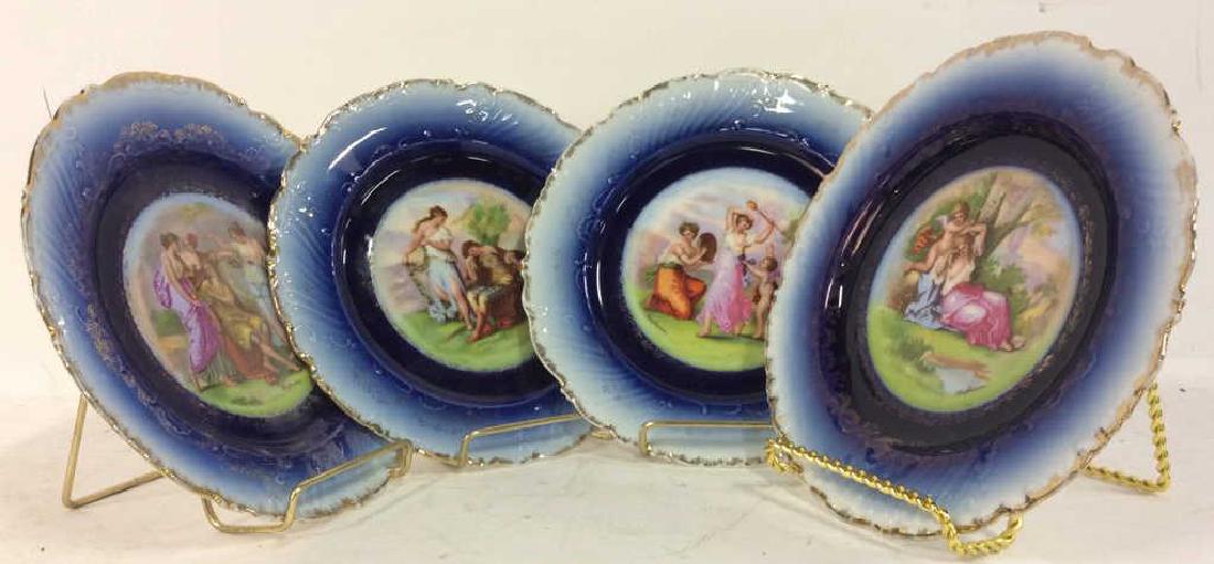 Set 4 Porcelain VICTORIA CARLSBAD Plates (1 of 8)