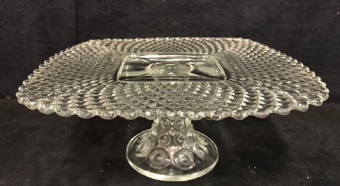 Vintage Cut Glass Pedestal Cake Stand (1 of 6)
