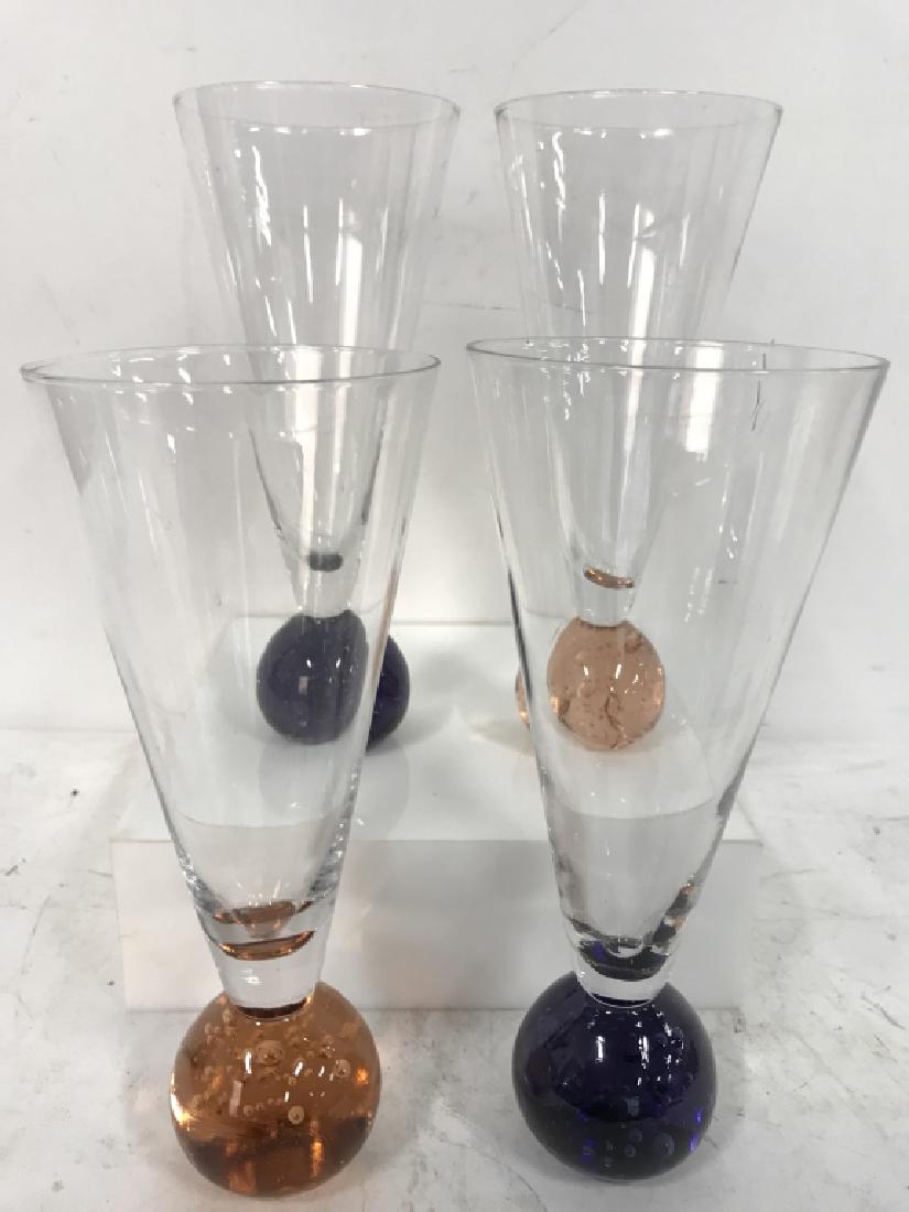 Set of 4 Bubble Ball Footed Cocktail Glasses (1 of 4)