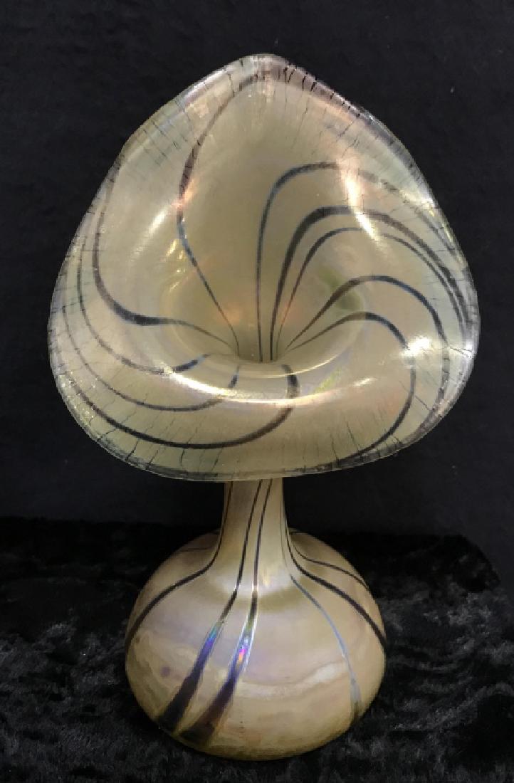 Signed Hand Blown Studio Art Glass Bud Vase (1 of 7)