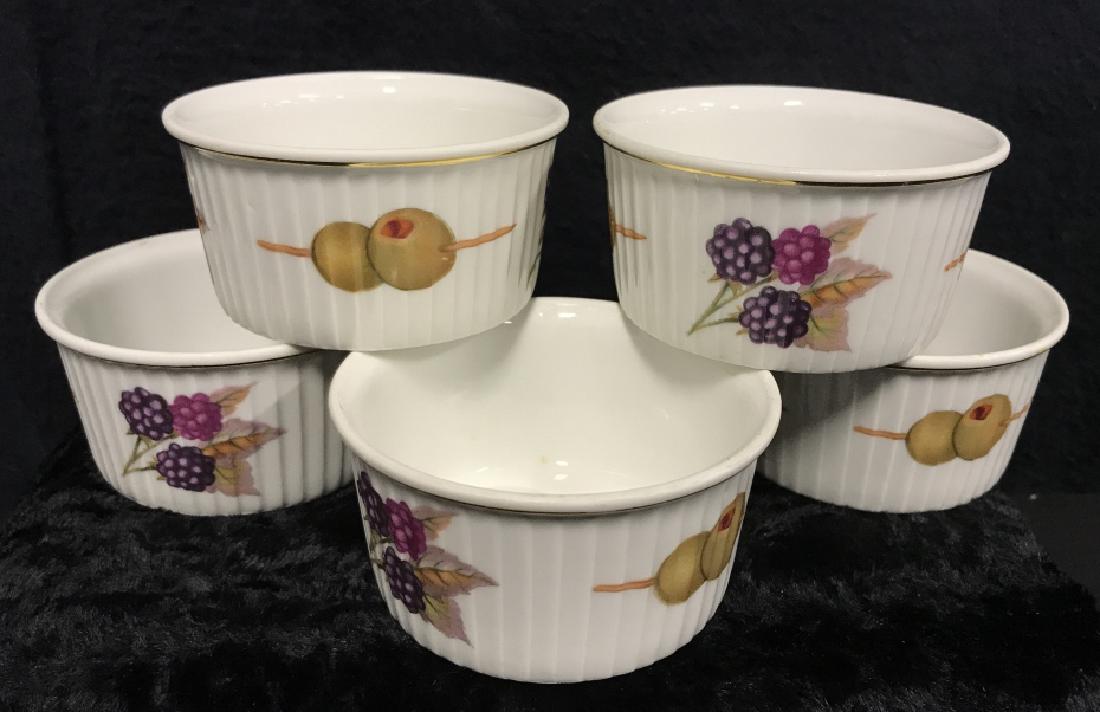 Set Of 5 Royal Worcester Porcelain Ramekins (1 of 4)