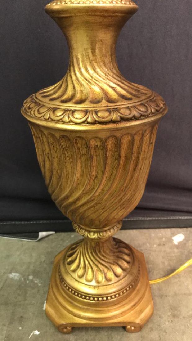 Gold Toned Ornate Swirl Detail Lamp (1 of 8)