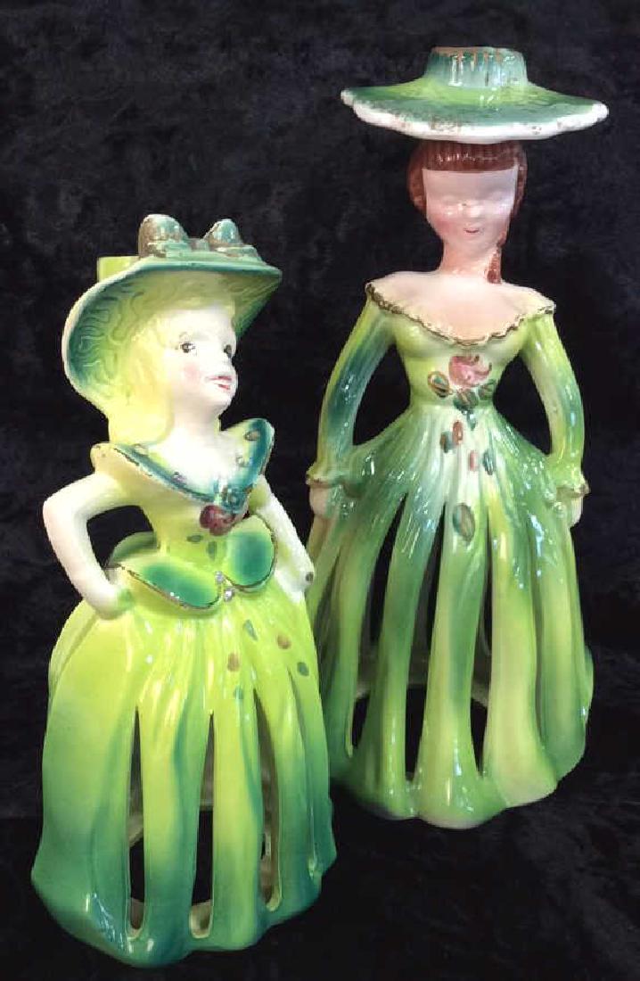 Pair Vintage Napkin Ladies