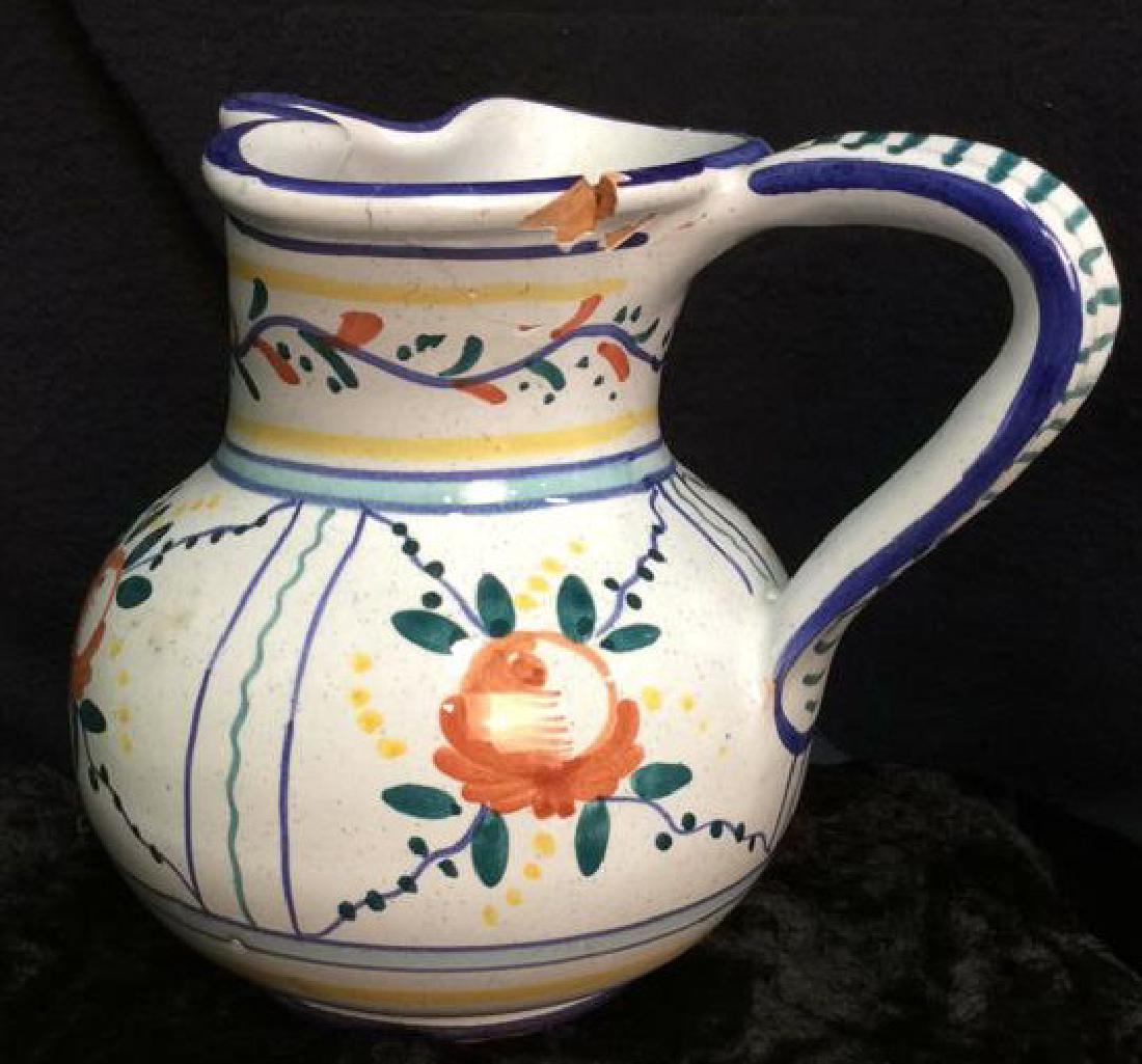 Signed ITALIAN Milk Pitcher Vase (1 of 8)