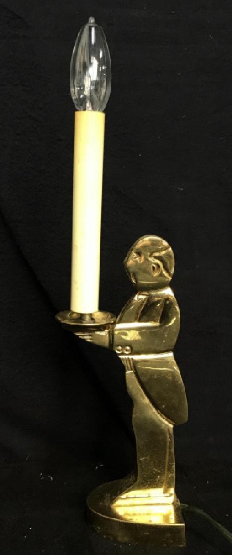 Candle Stick Carrying Butler Form Lamp (1 of 8)