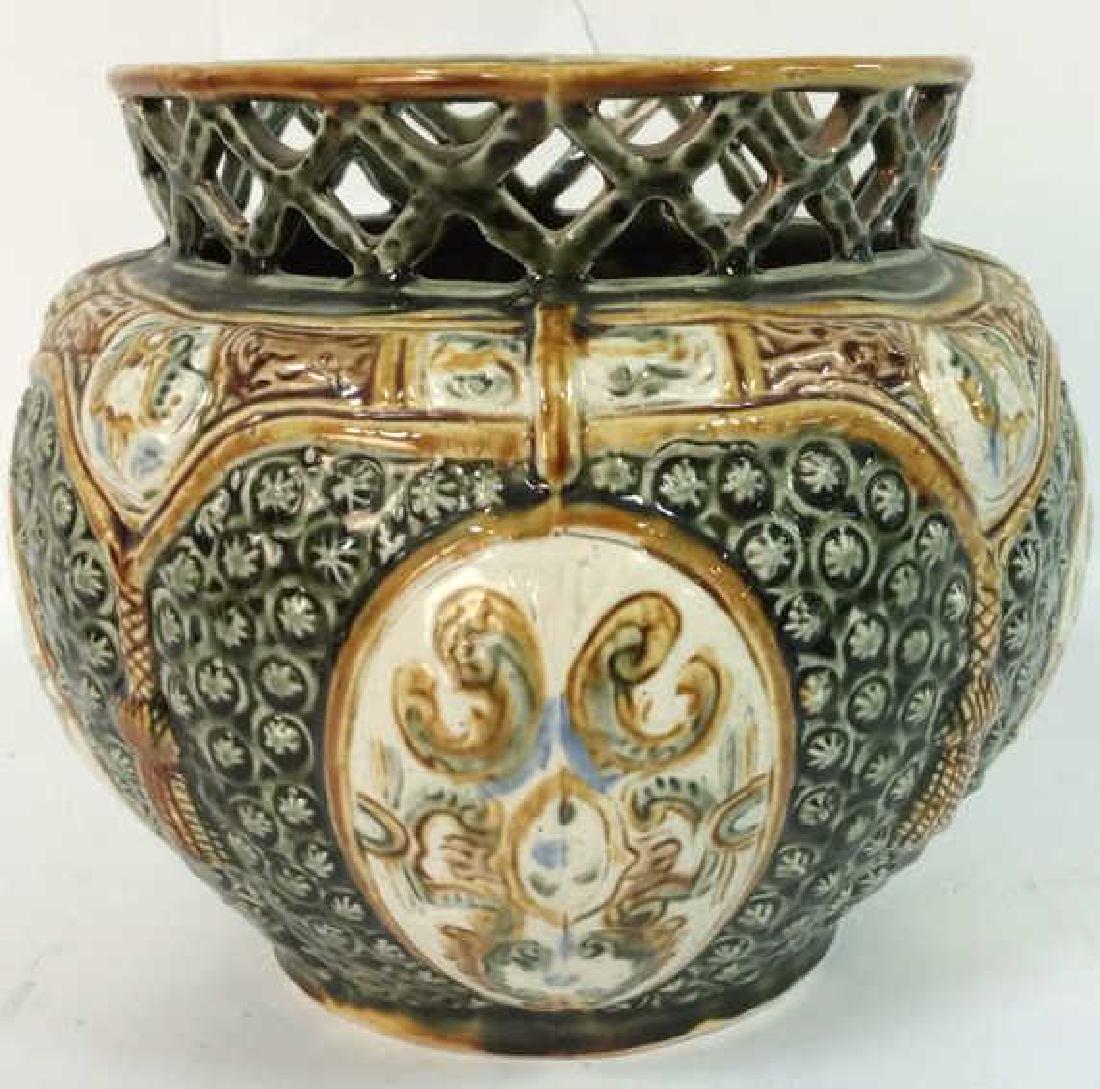 Painted Ceramic Porcelain Planter Cache Pot (1 of 8)