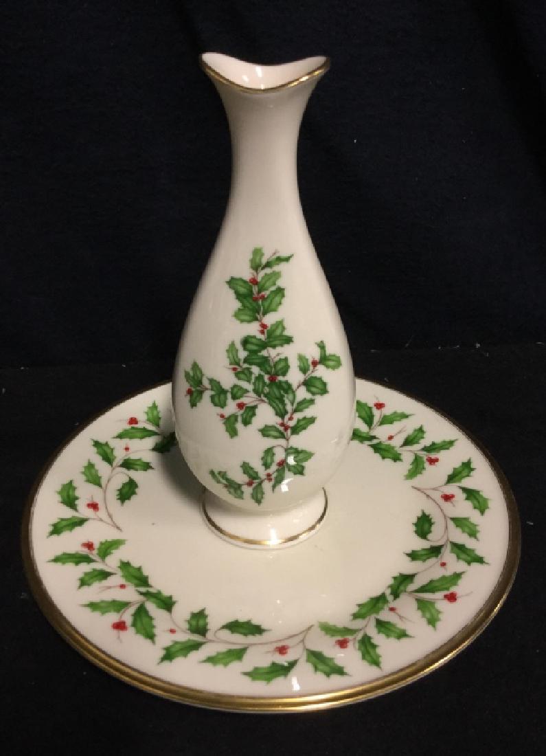 LENOX Floral Painted Bud Vase and Plate (1 of 7)