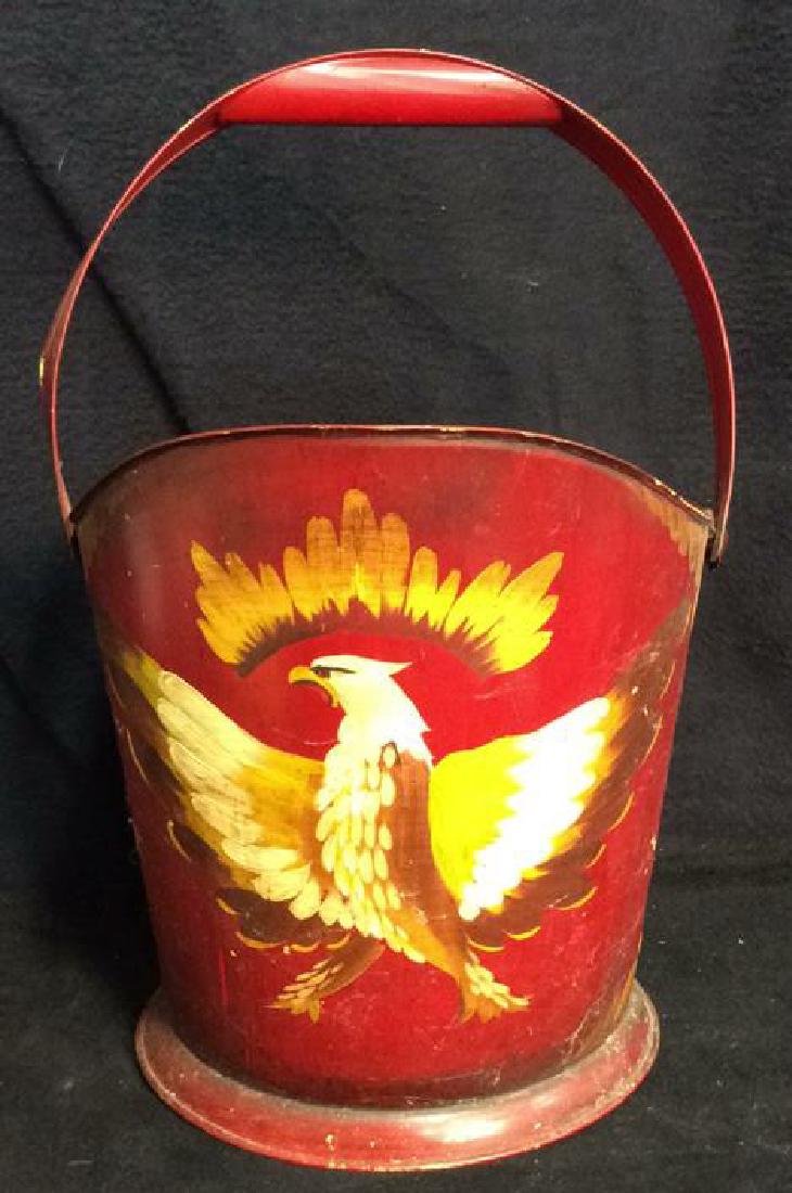 Vintage Hand Painted Eagle Bucket (1 of 8)