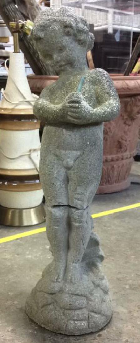 Vintage Putti Stone Garden Statue (1 of 13)