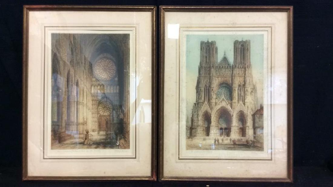 Lot 2 Framed Artist Proof Etchings In Color (1 of 13)