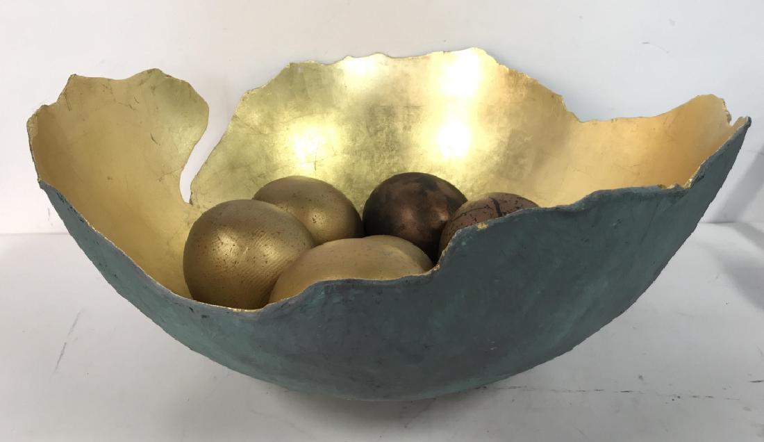 Lot 7 Decorative Bowl W Decorative Eggs (1 of 8)