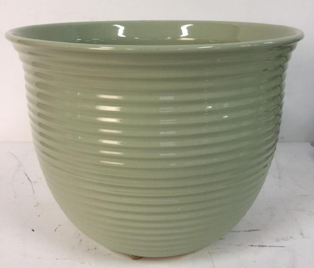 Sea Foam Green Ceramic Planter Pot (1 of 4)