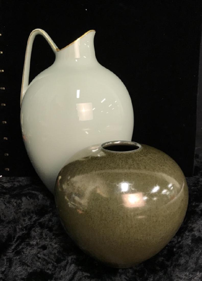 Lot 2  Ceramic Pitcher and Vase (1 of 9)