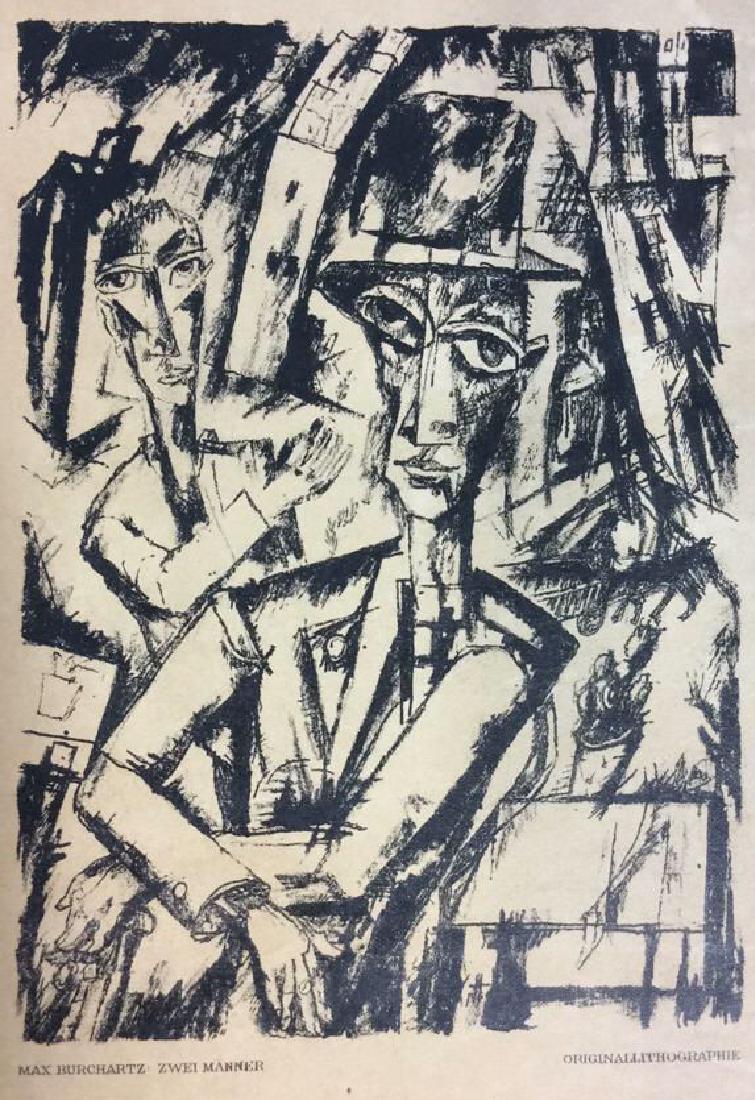 Max Burchartz Two Men Lithograph (1 of 8)