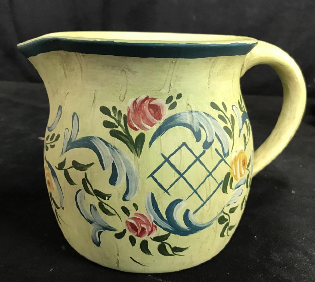 Hand painted Ceramic Pitcher Vase (1 of 12)