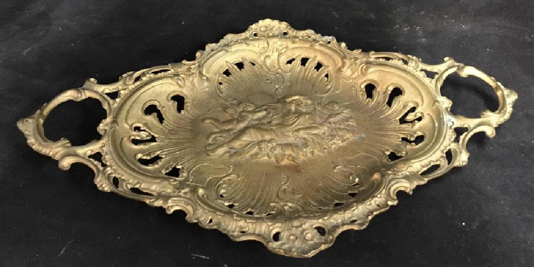 Art Nouveau Ormalu w Cherubs Tray (1 of 13)