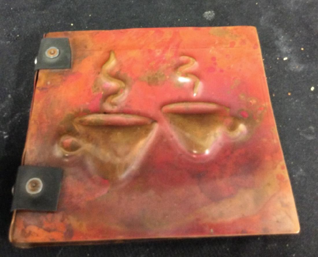 Copper Metal Leather Photo Album (1 of 9)