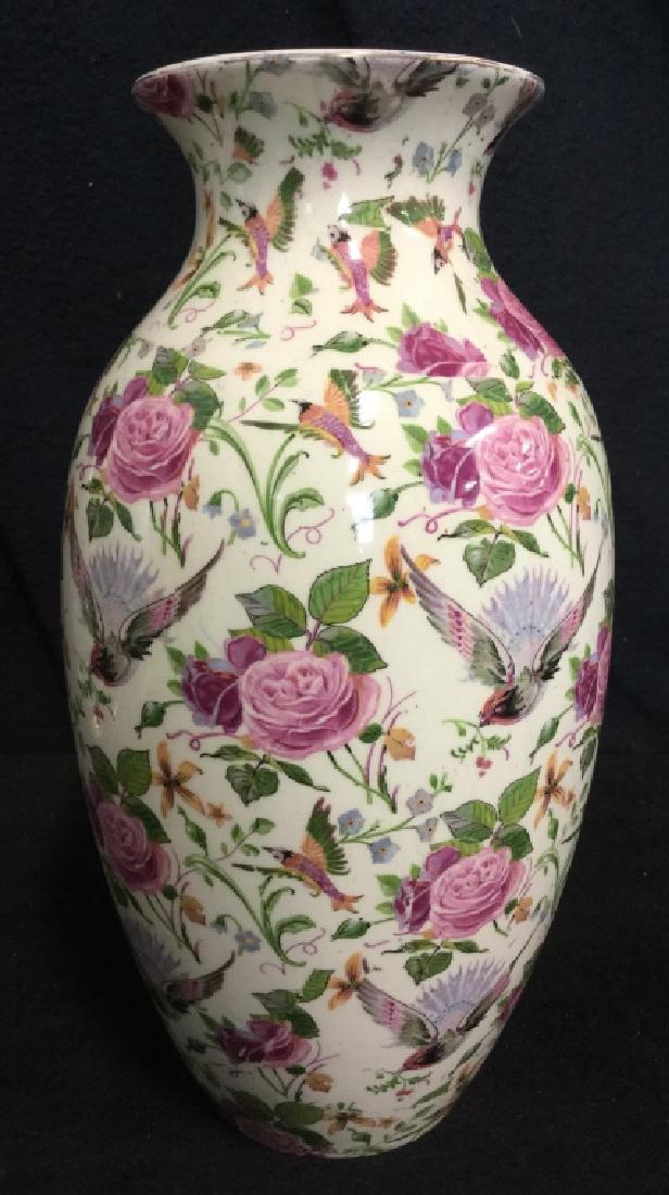 Hand Painted English Porcelain Vase (Crown Ducal) (1 of 5)