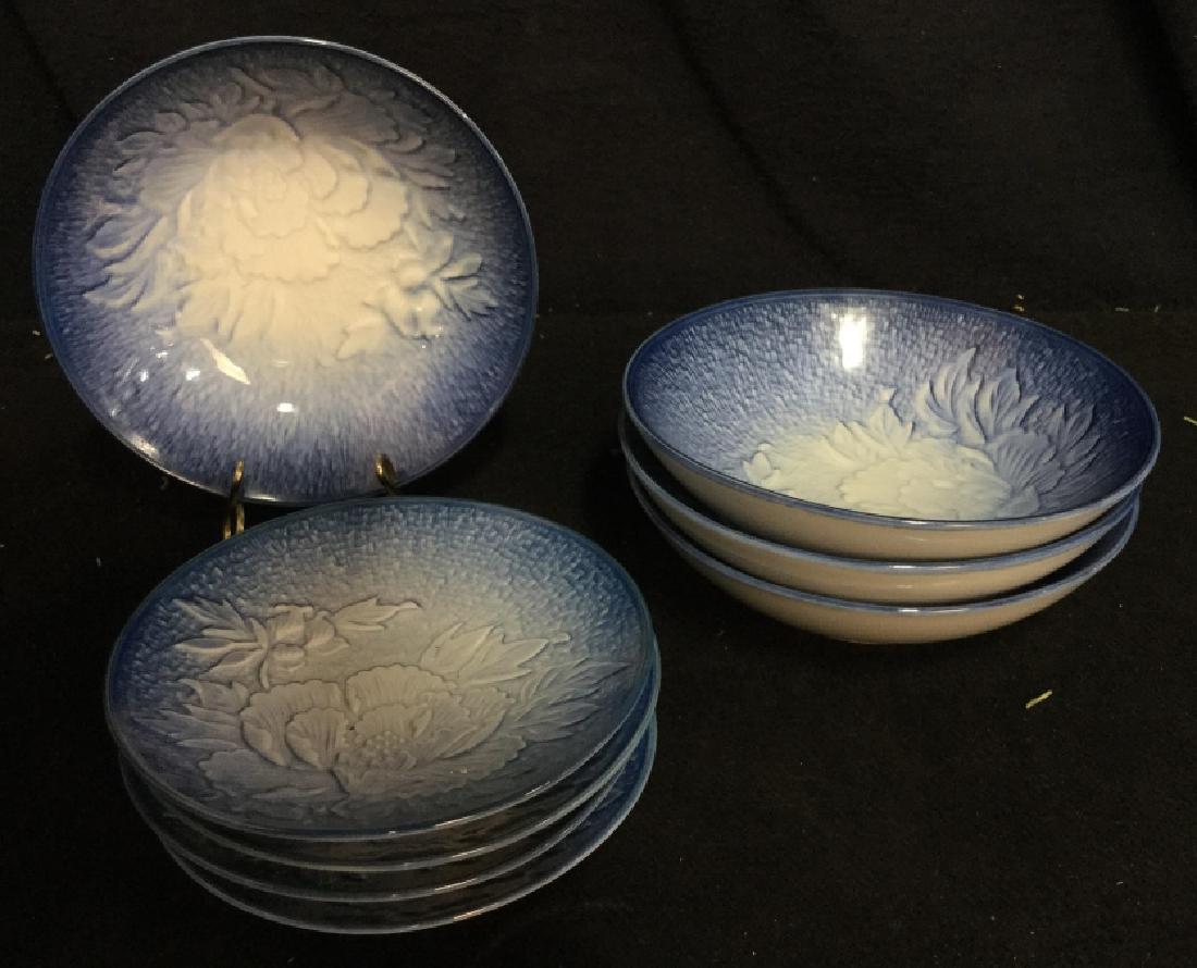 Dessert Plate Set Signed and Painted (1 of 6)