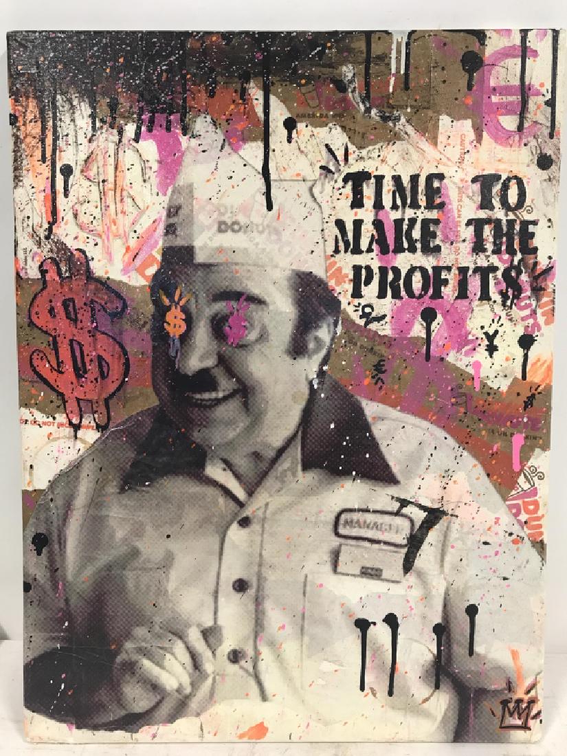 1980s Dunkin Donuts Pop Art Mixed Media (1 of 18)