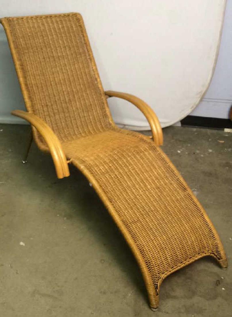 Wicker Rattan Plantation Lounge Arm Chair (1 of 8)