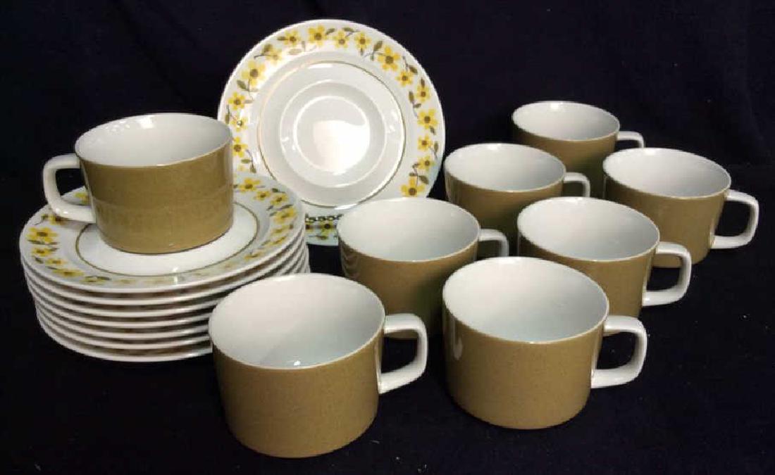 Set16 Mid Century 1970s MIKASA Teacups and Saucers (1 of 6)