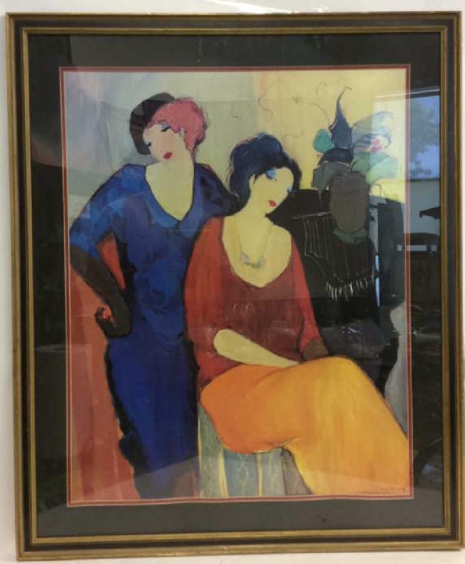 Itzchak TARKAY, WAITING Framed Lithograph Art (1 of 12)