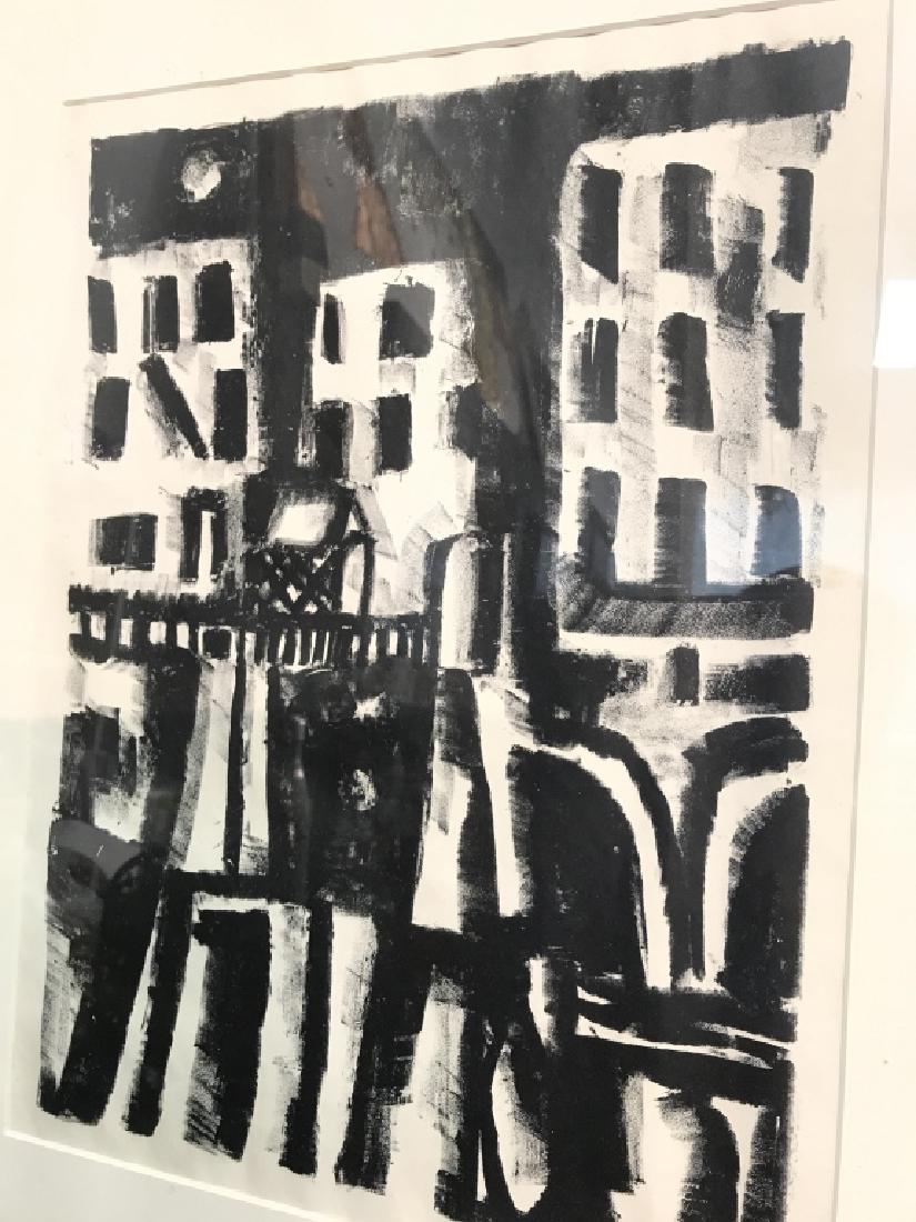 Signed Rosalie Spinelli Black and White Lithograph (1 of 9)