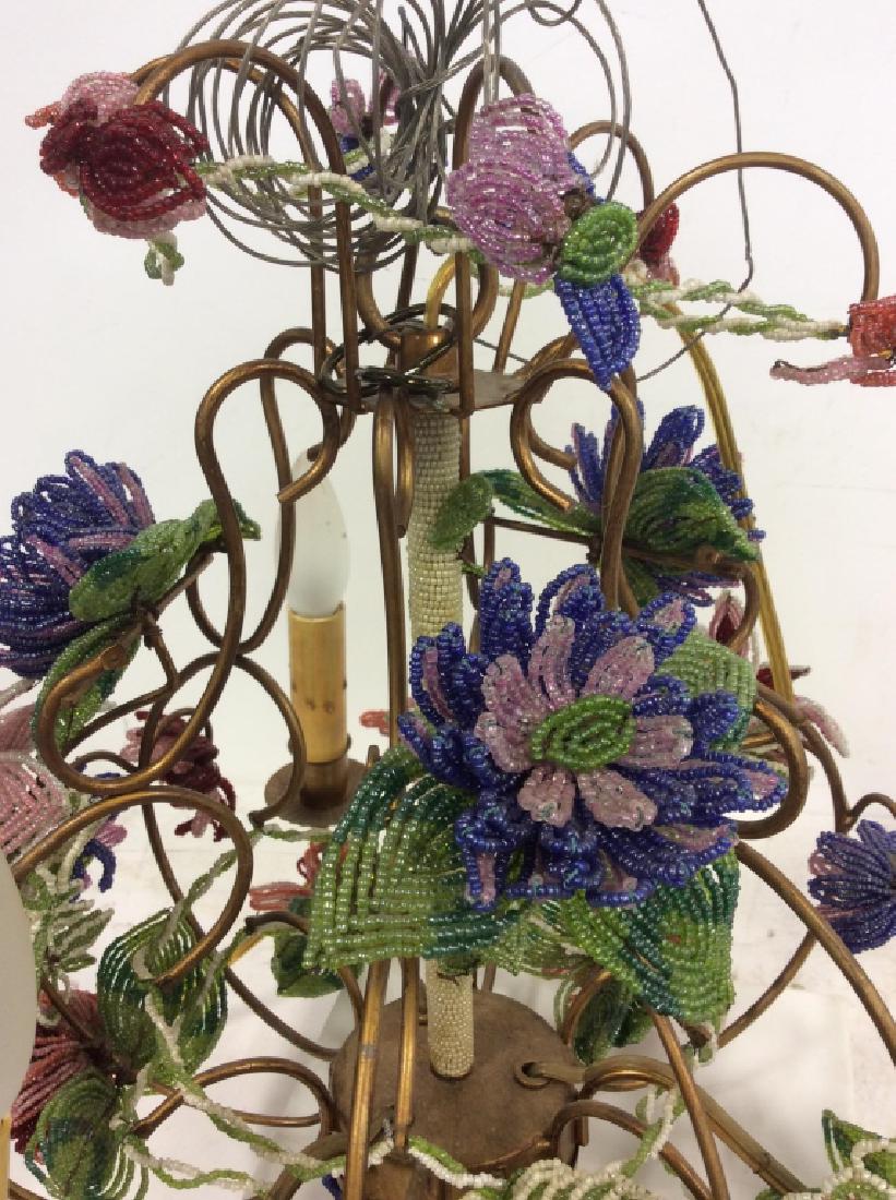 Vintage Hand Beaded Floral Chandelier (1 of 13)