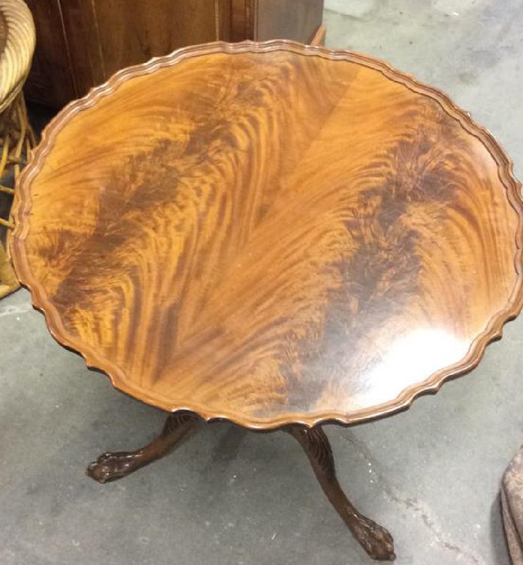 Antique Tripod Circular Wooden Tilt Top Table (1 of 8)