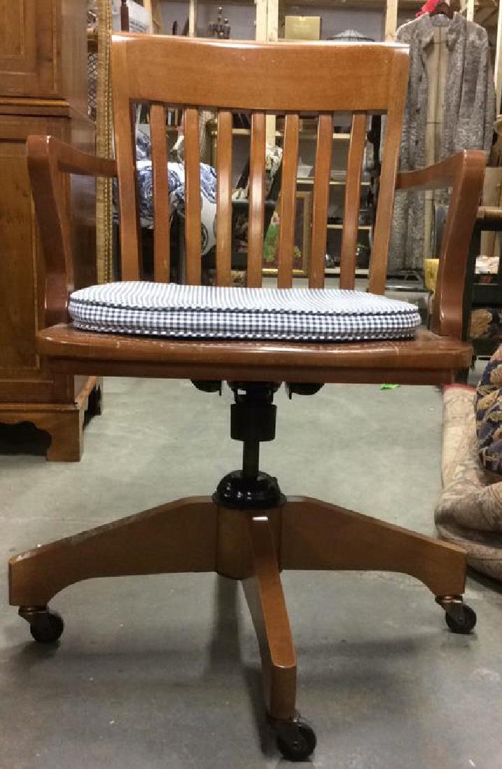 WILLIAMS-SONOMA Maple Rolling Arm Chair (1 of 8)