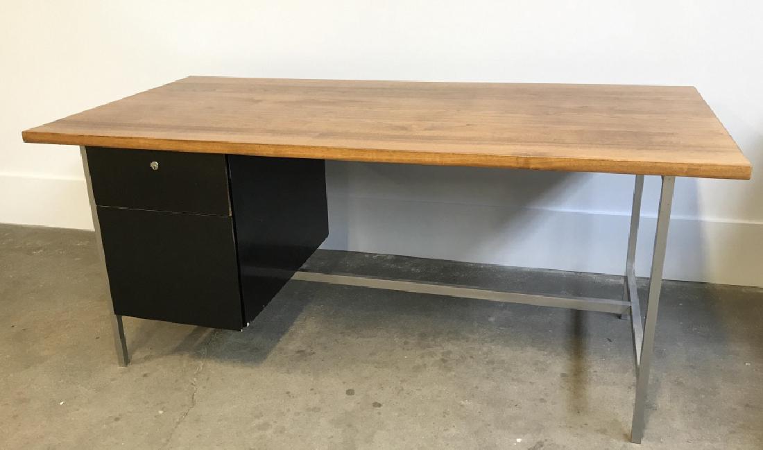 Florence Knoll Mid Century Modern Walnut Desk
