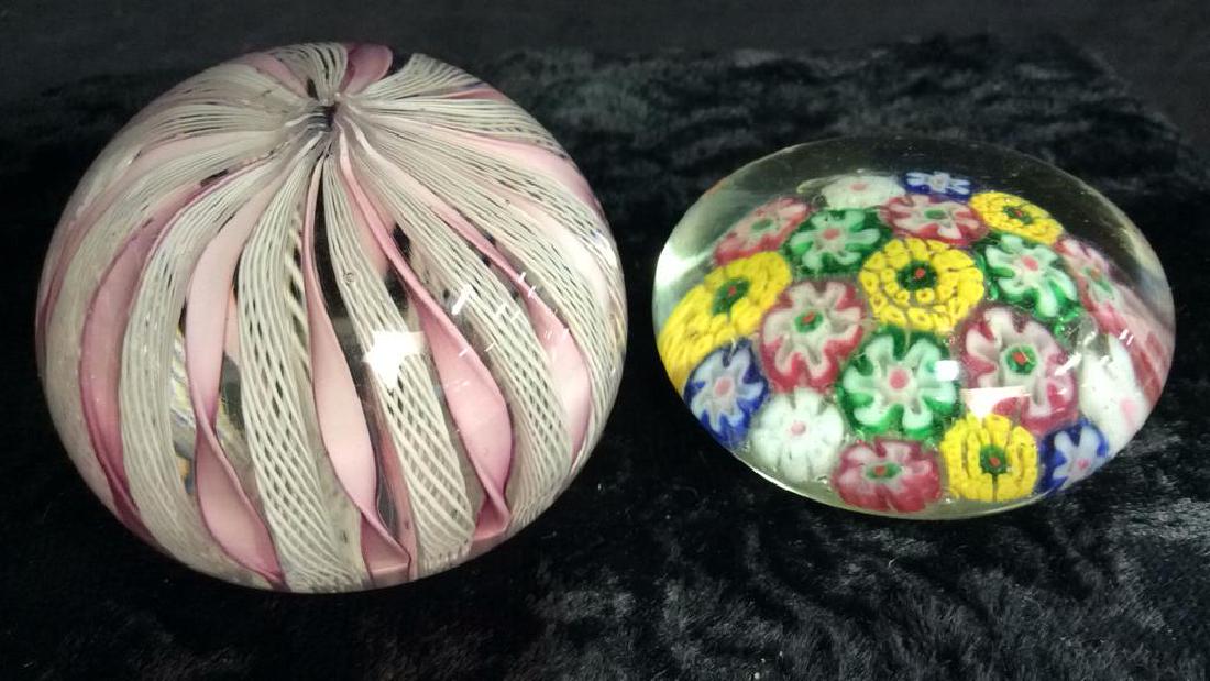 Lot 2 Hand Blown Murano Glass Paperweights (1 of 10)