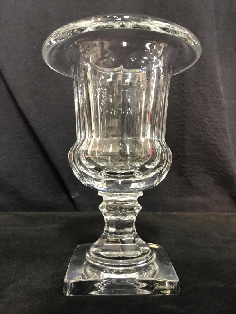 BACCARAT FRANCE Cut Crystal Pedestaled Vase (1 of 10)