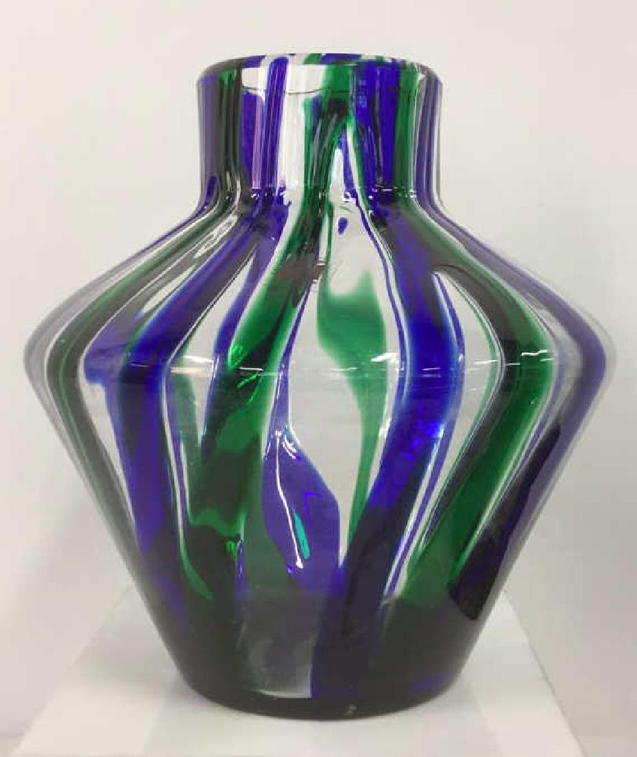MidCentury Modern MORETTI Glass Vase, Italy (1 of 8)